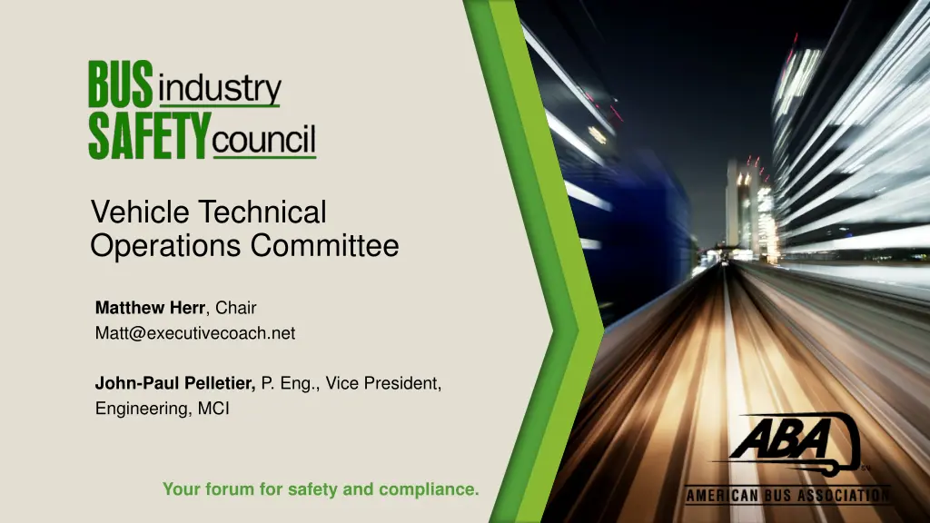 vehicle technical operations committee 2