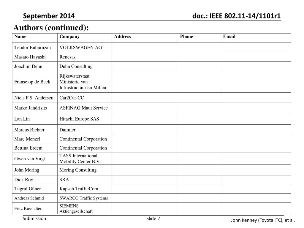 september 2014 authors continued