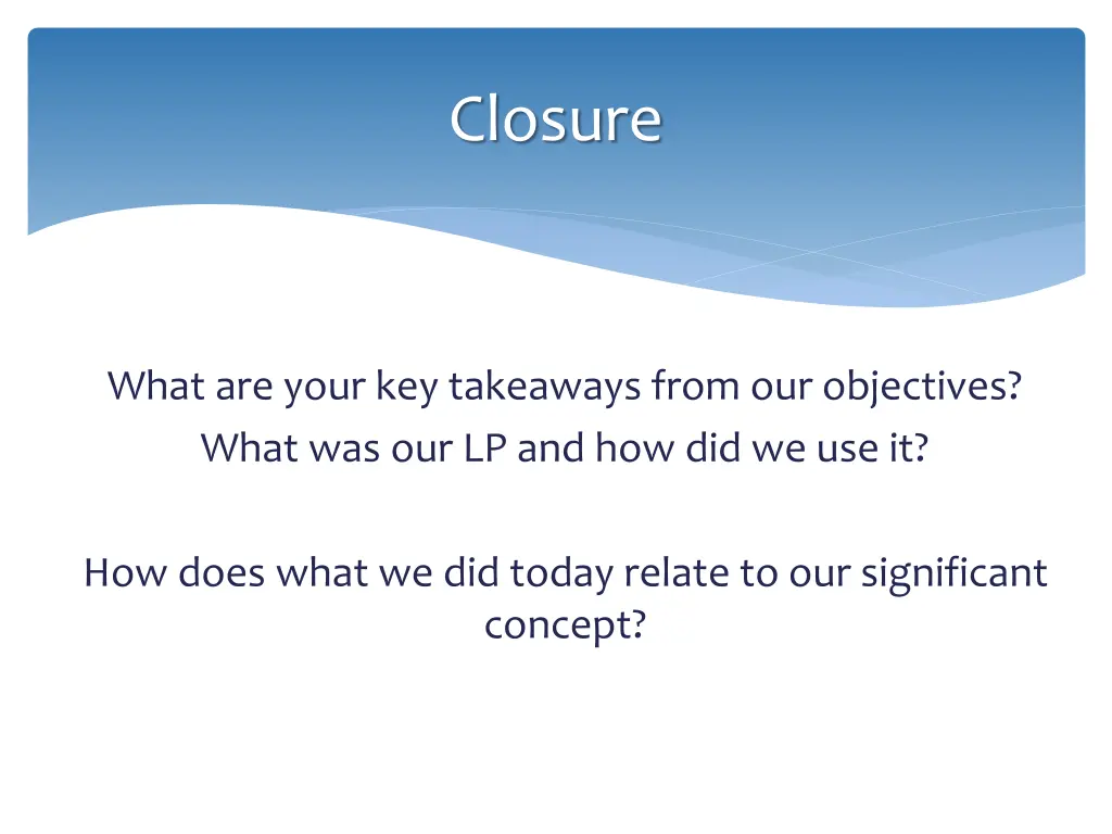 closure