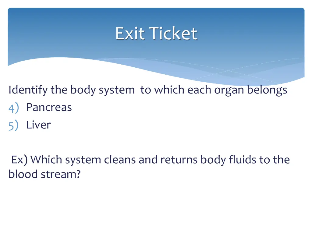 exit ticket 1