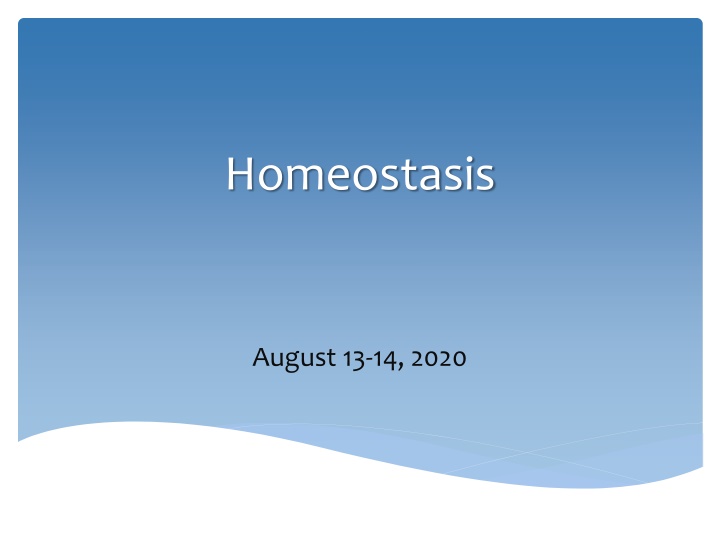 homeostasis
