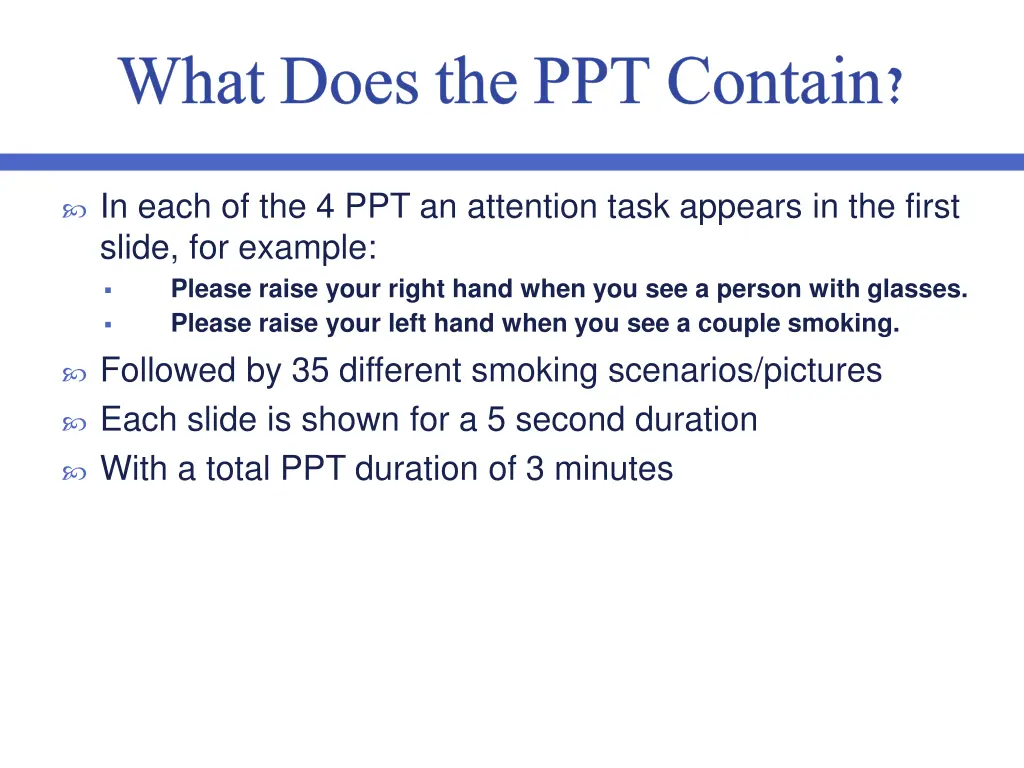 what does the ppt contain