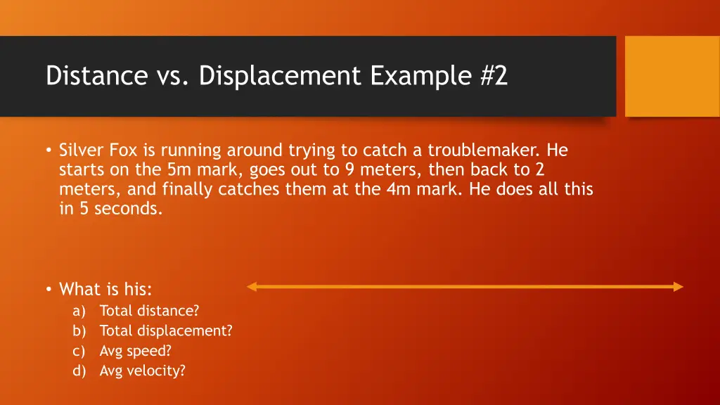 distance vs displacement example 2