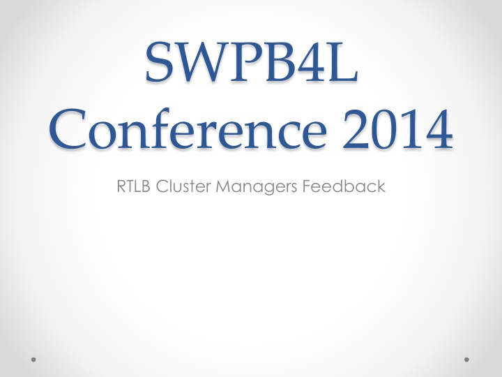 swpb4l conference 2014