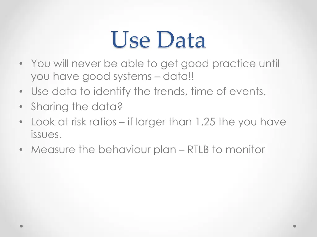 use data