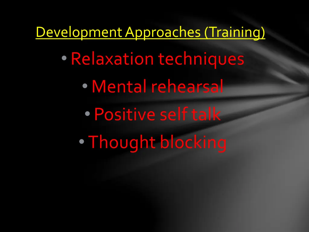 development approaches training