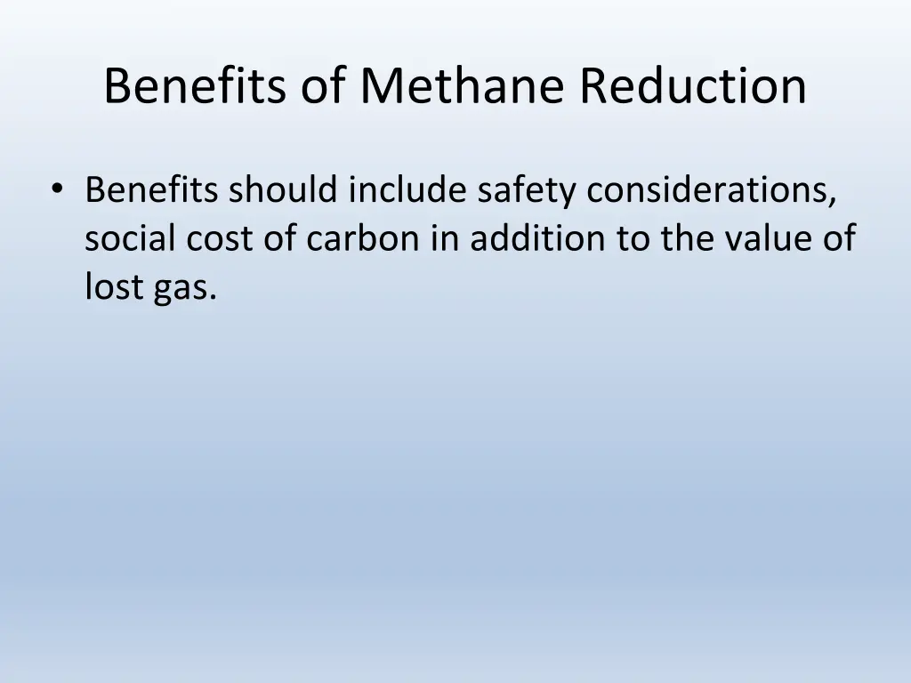 benefits of methane reduction