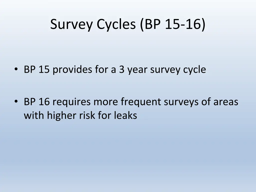 survey cycles bp 15 16