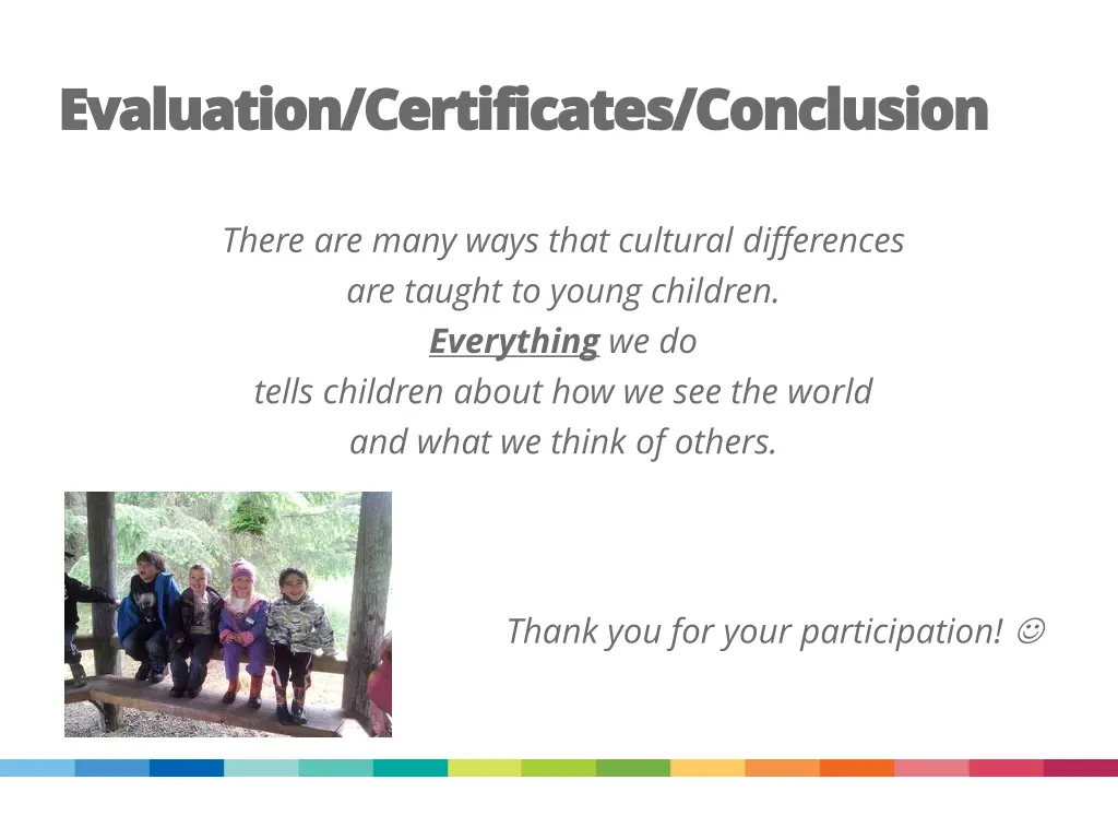 evaluation certificates conclusion evaluation