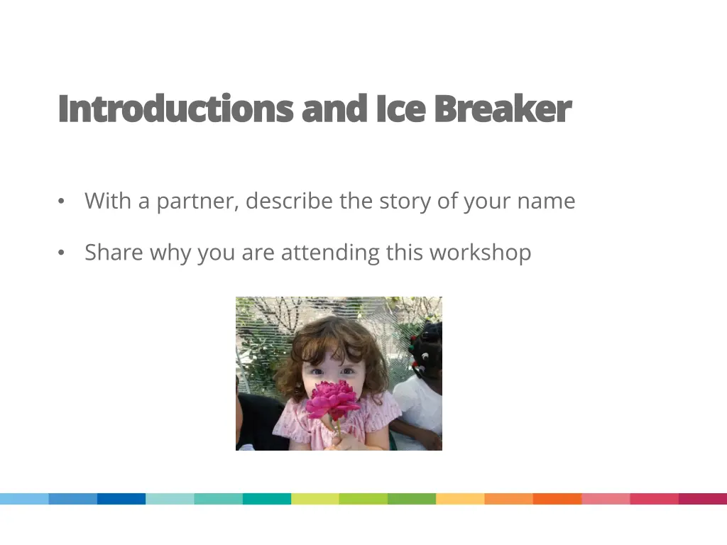 introductions and ice breaker introductions