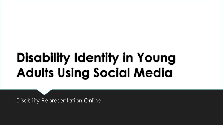 disability identity in young adults using social