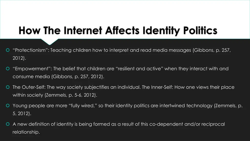 how the internet affects identity politics