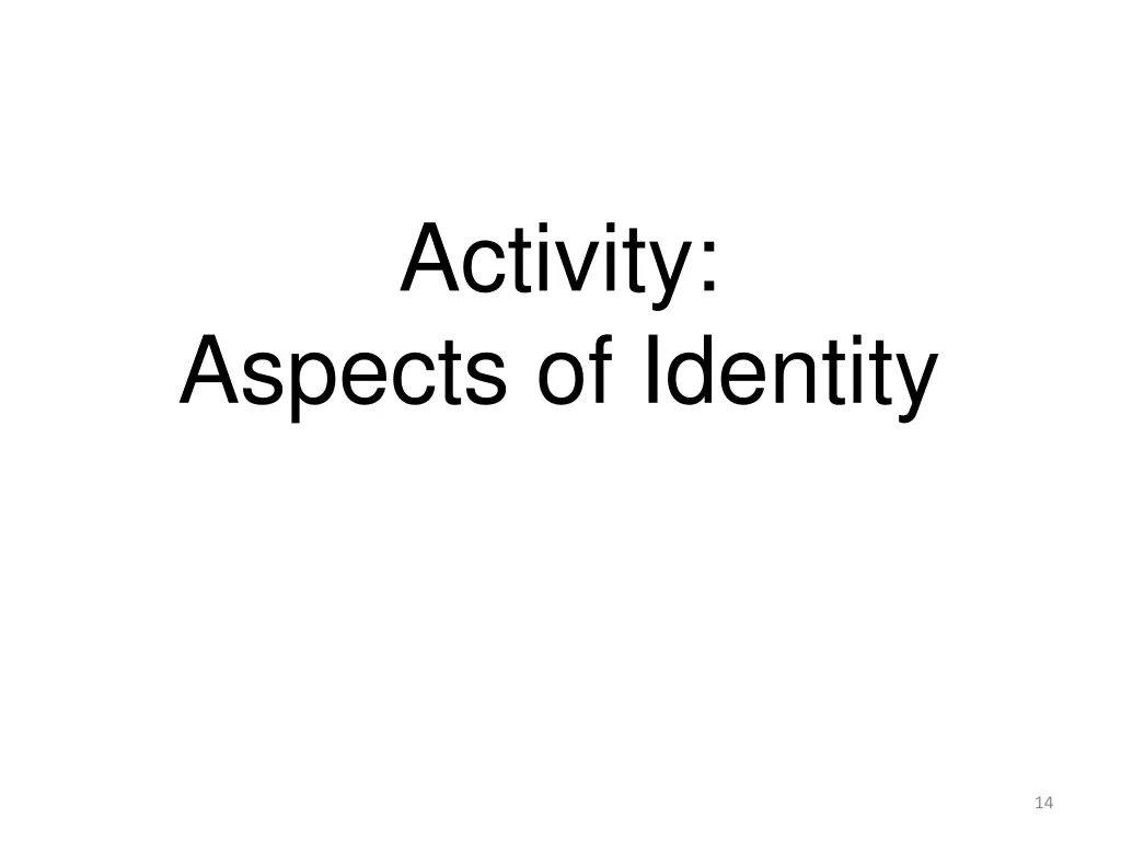 activity