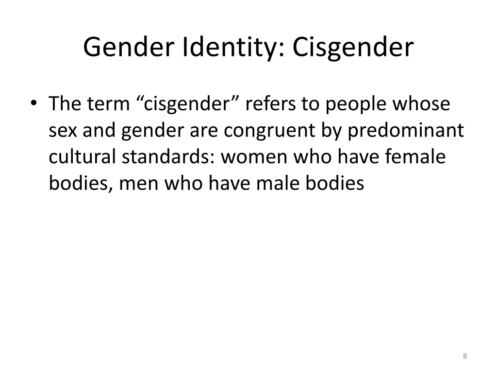gender identity cisgender