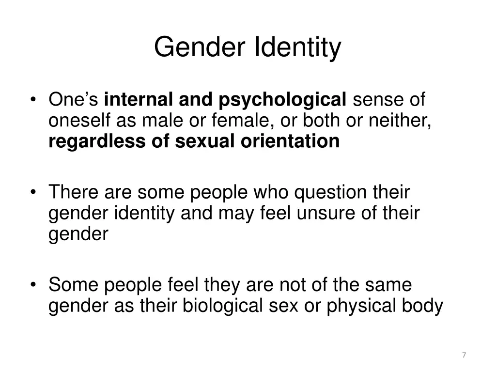 gender identity