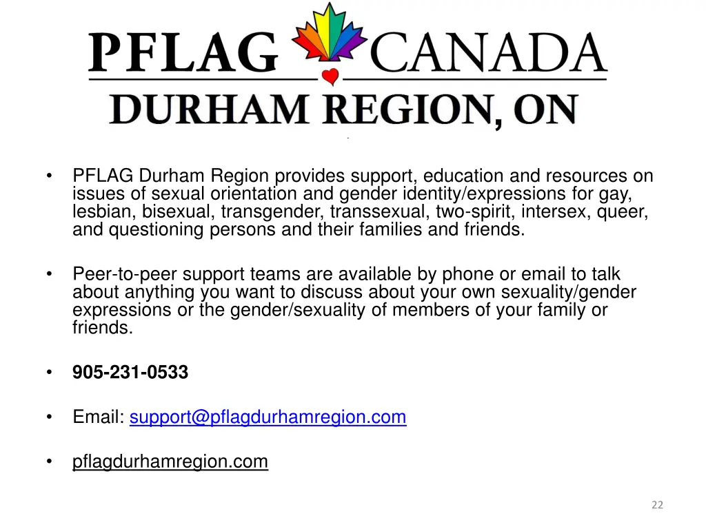 pflag canada durham region on