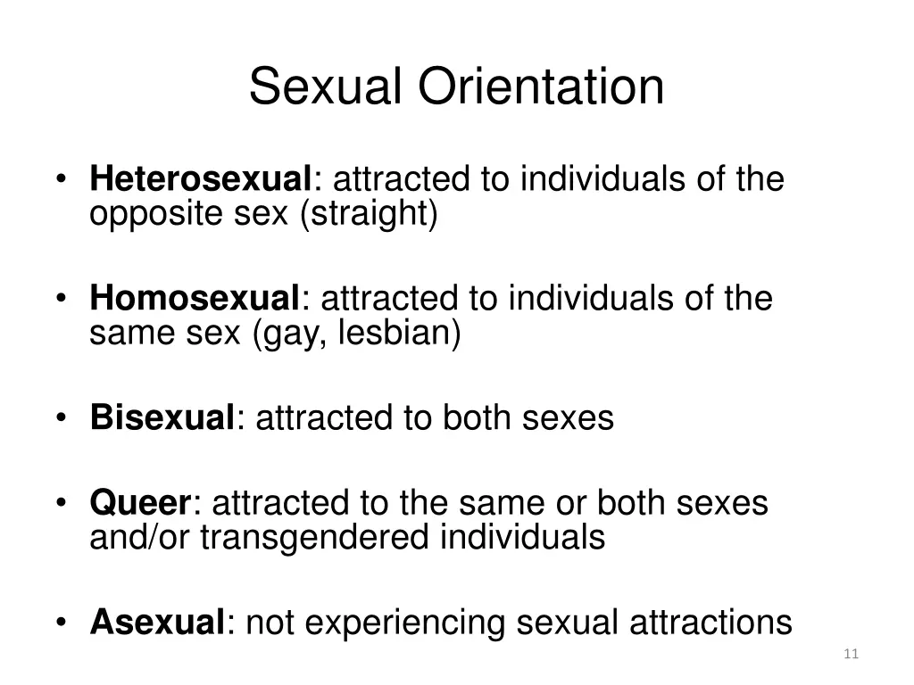 sexual orientation
