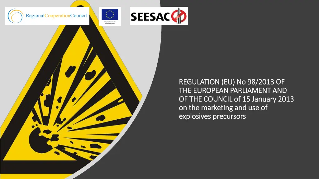 regulation eu no 98 2013 of regulation