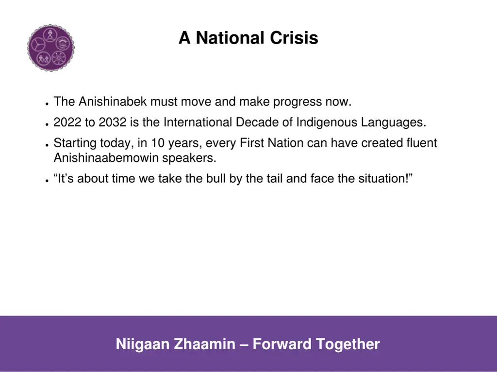 a national crisis
