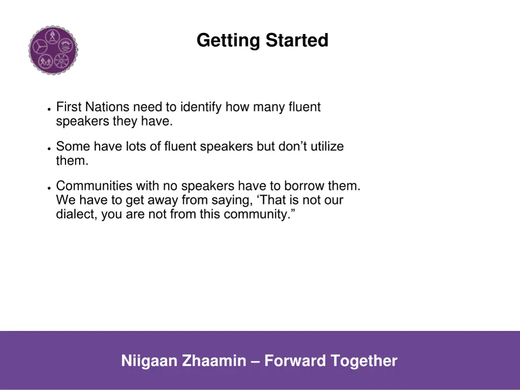 getting started