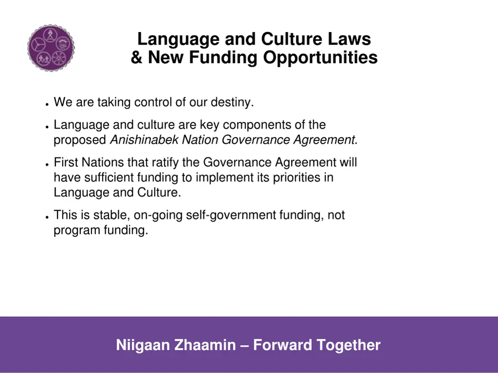 language and culture laws new funding