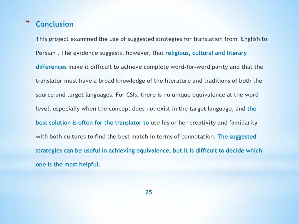 conclusion
