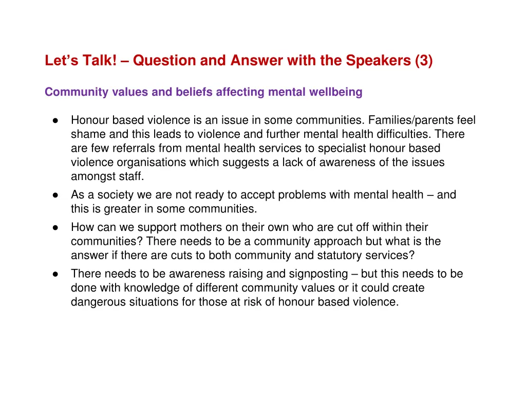let s talk question and answer with the speakers 3