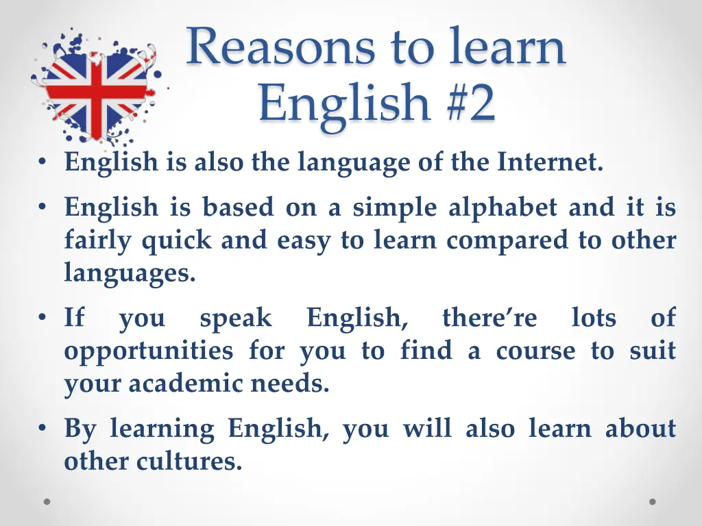 reasons to learn english 2