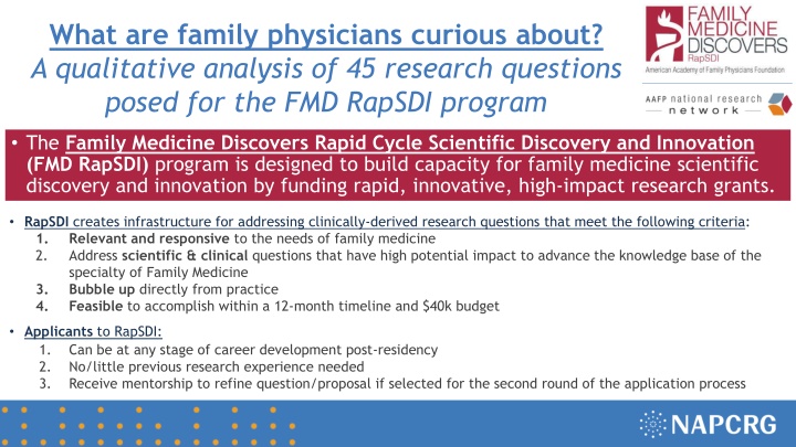 what are family physicians curious about