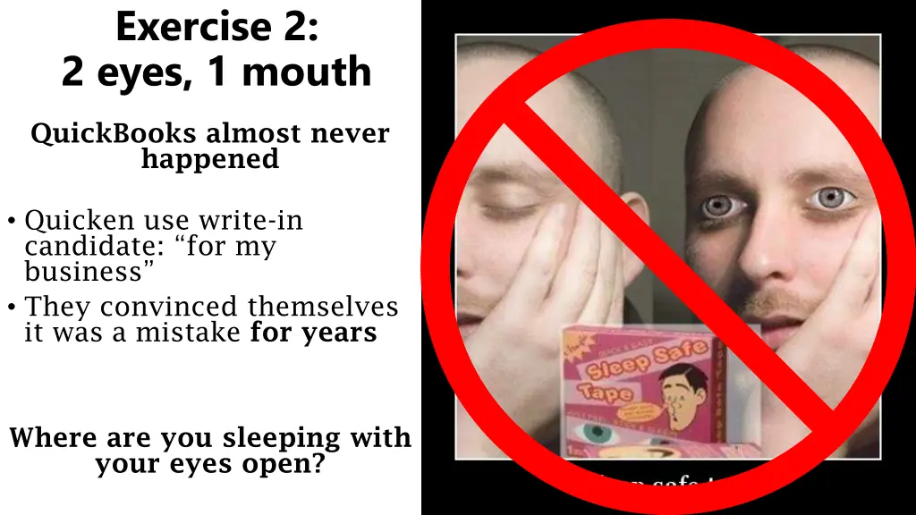exercise 2 2 eyes 1 mouth