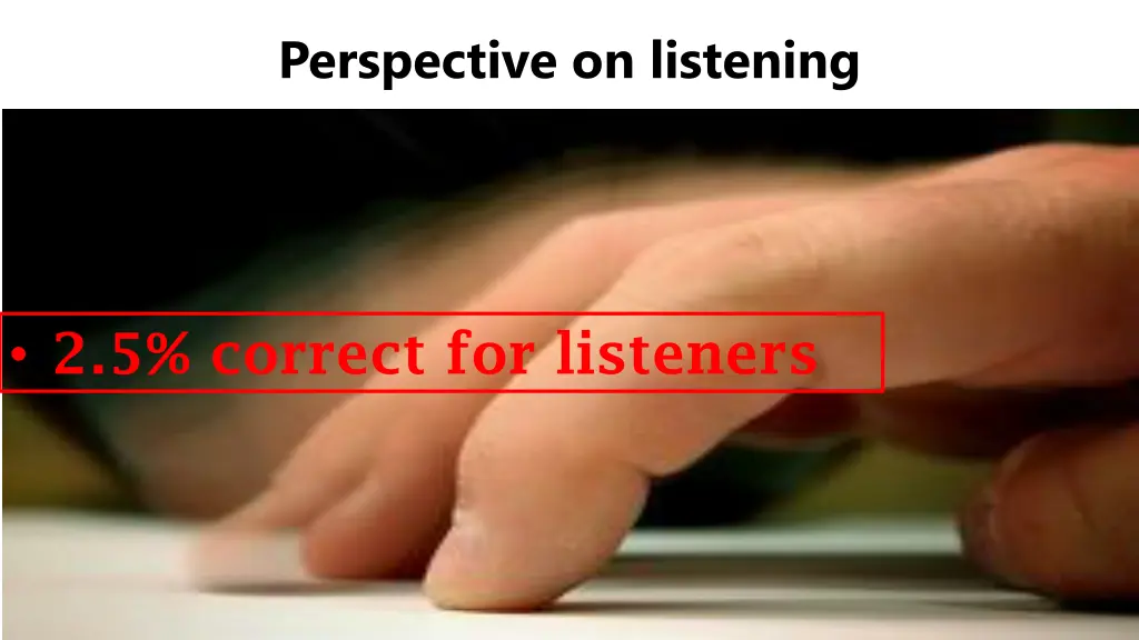 perspective on listening