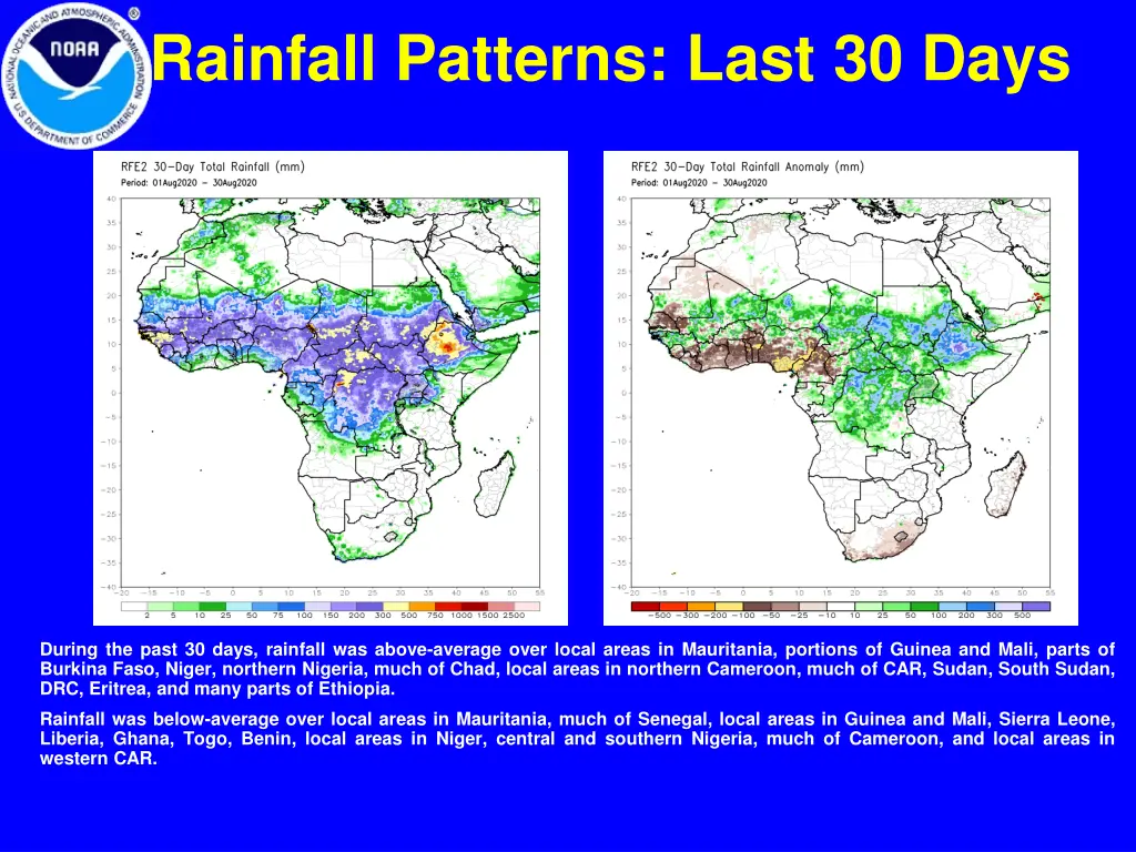 rainfall patterns last 30 days