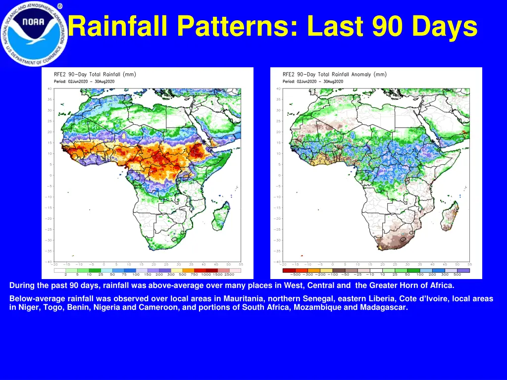 rainfall patterns last 90 days
