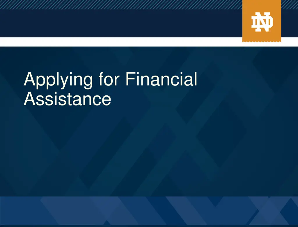 applying for financial assistance