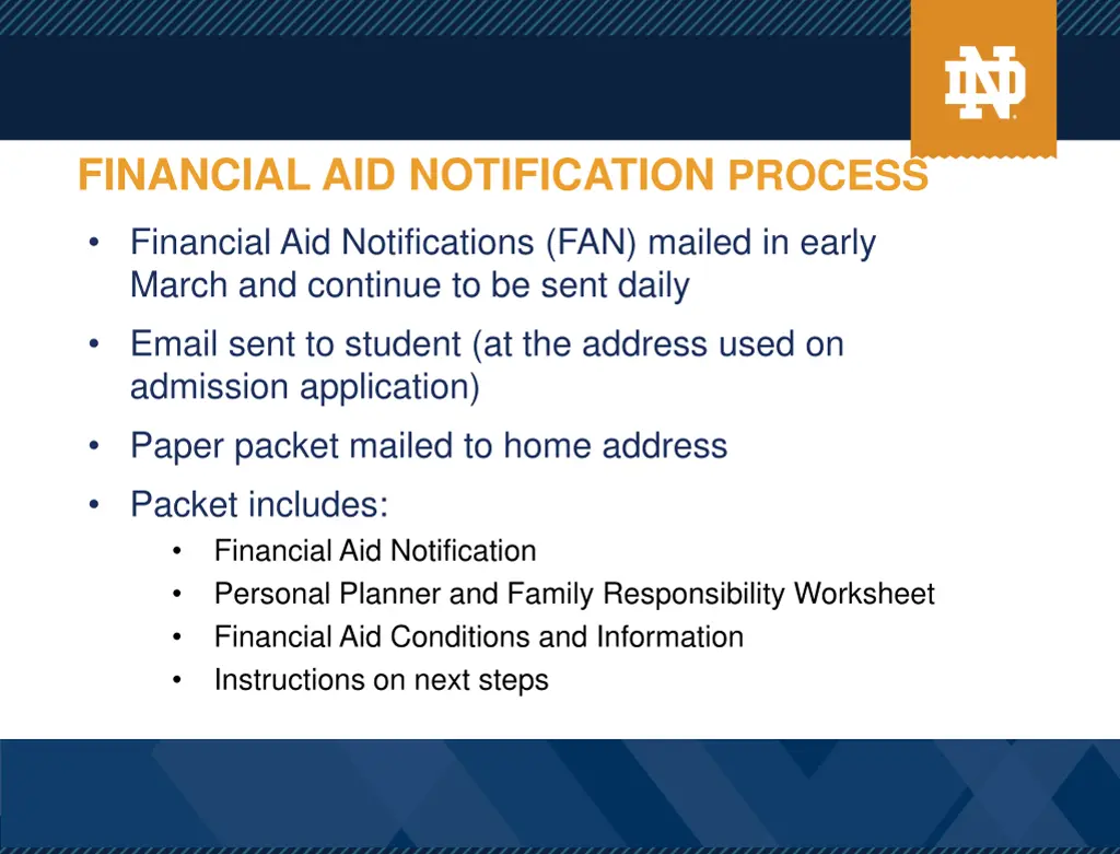 financial aid notification process