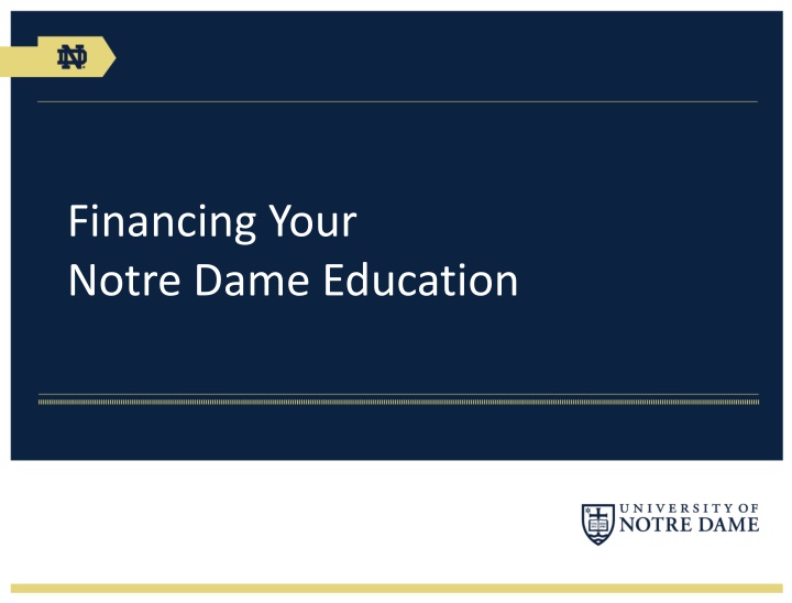 financing your notre dame education