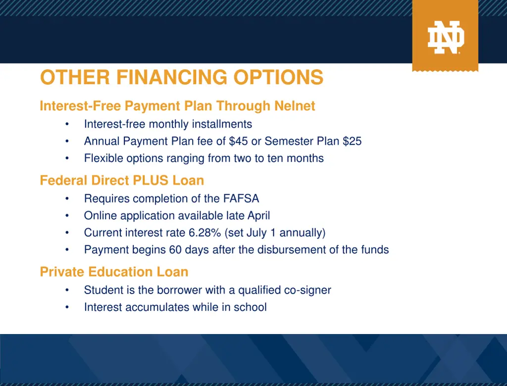 other financing options