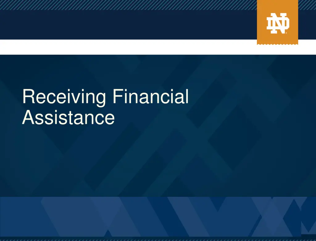 receiving financial assistance