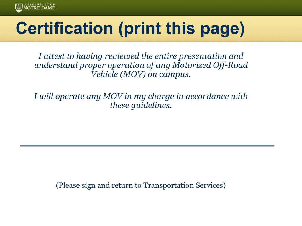 certification print this page