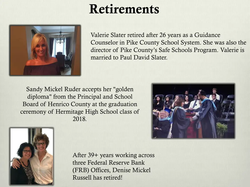 retirements
