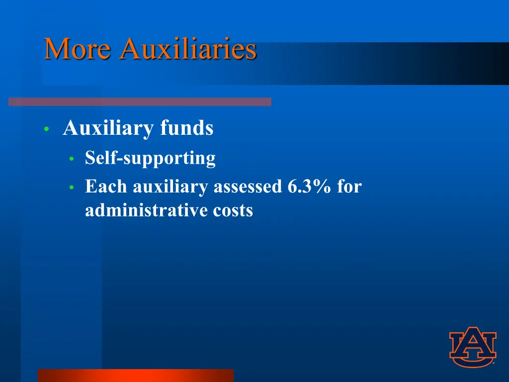 more auxiliaries
