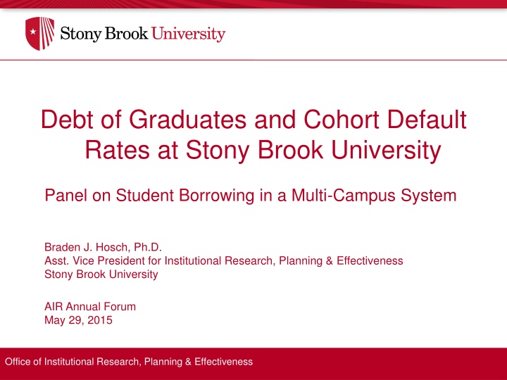 debt of graduates and cohort default rates