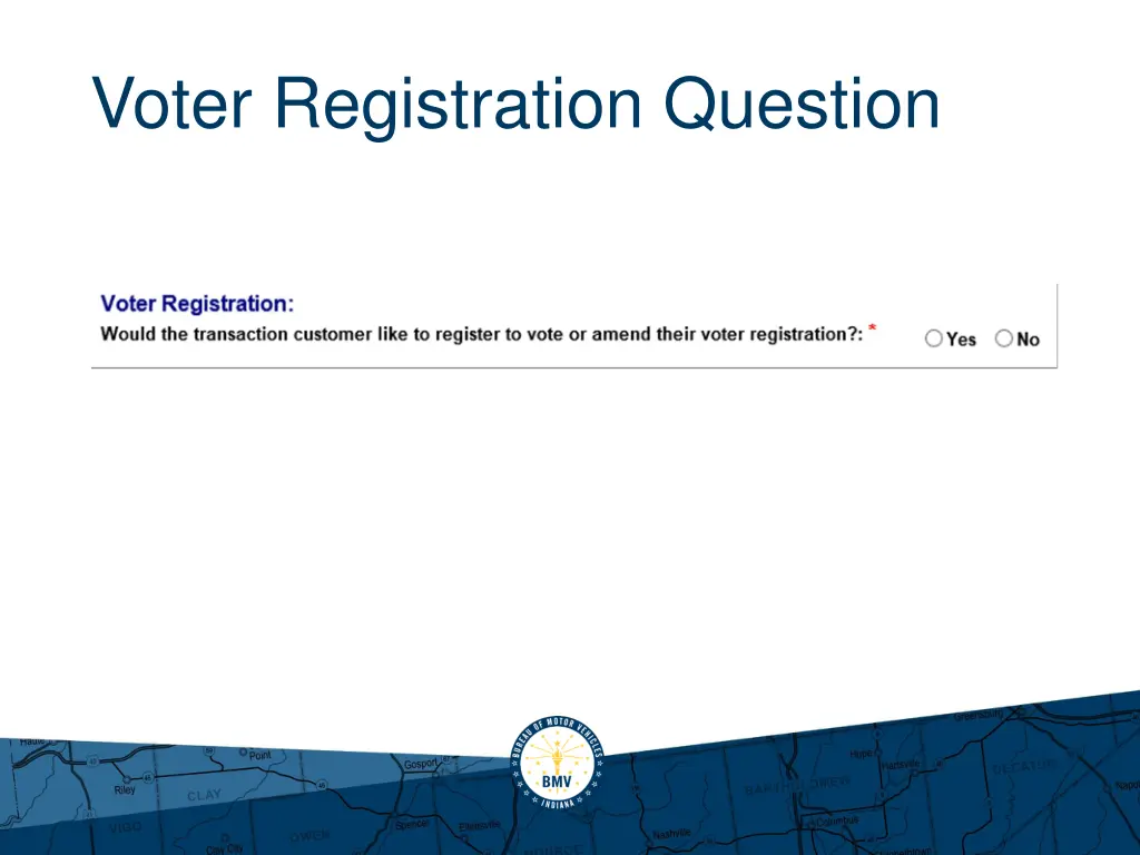 voter registration question