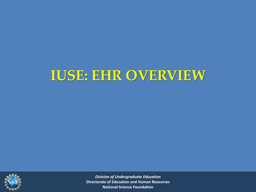 iuse ehr overview