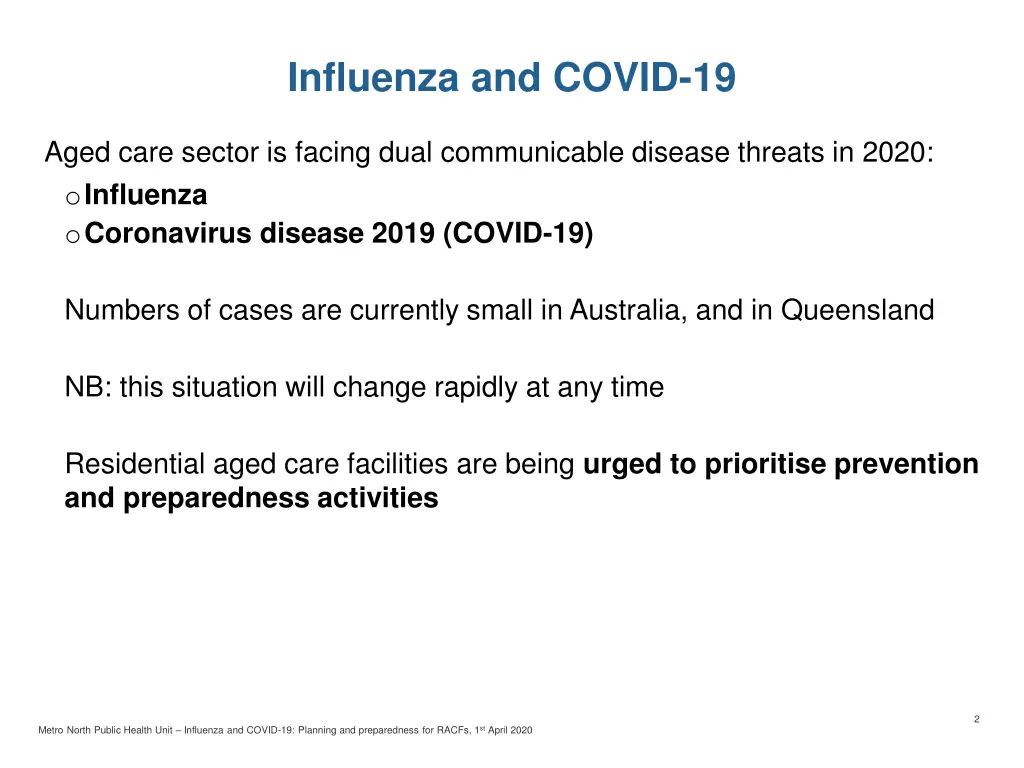 influenza and covid 19 1