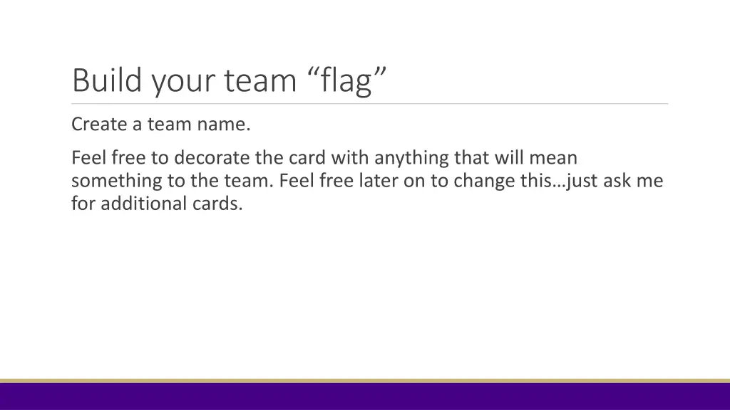 build your team flag