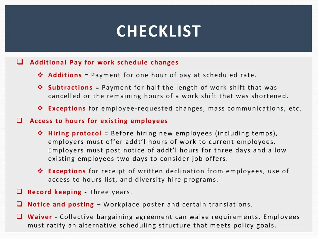 checklist 1