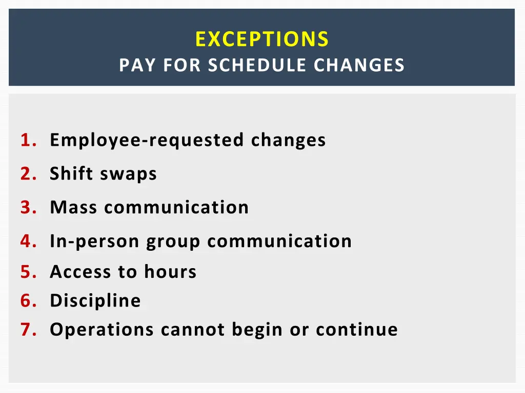 exceptions 2