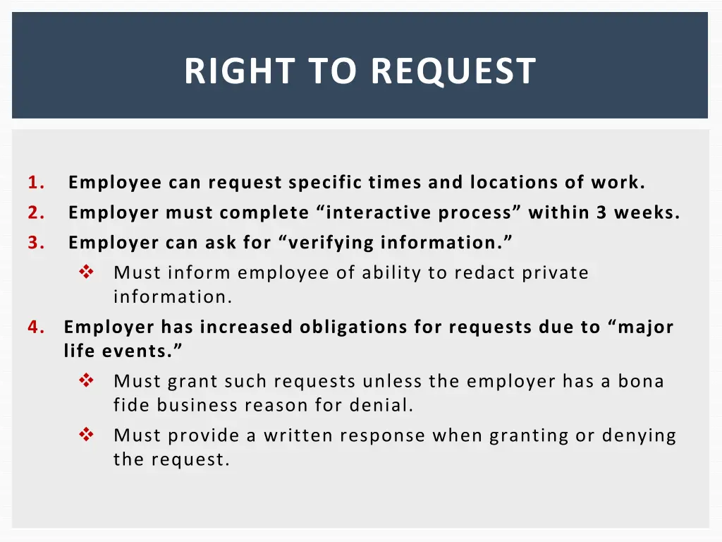right to request 1