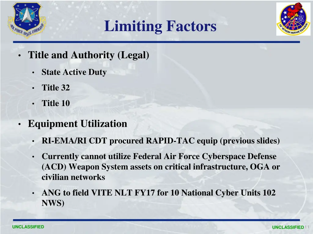 limiting factors